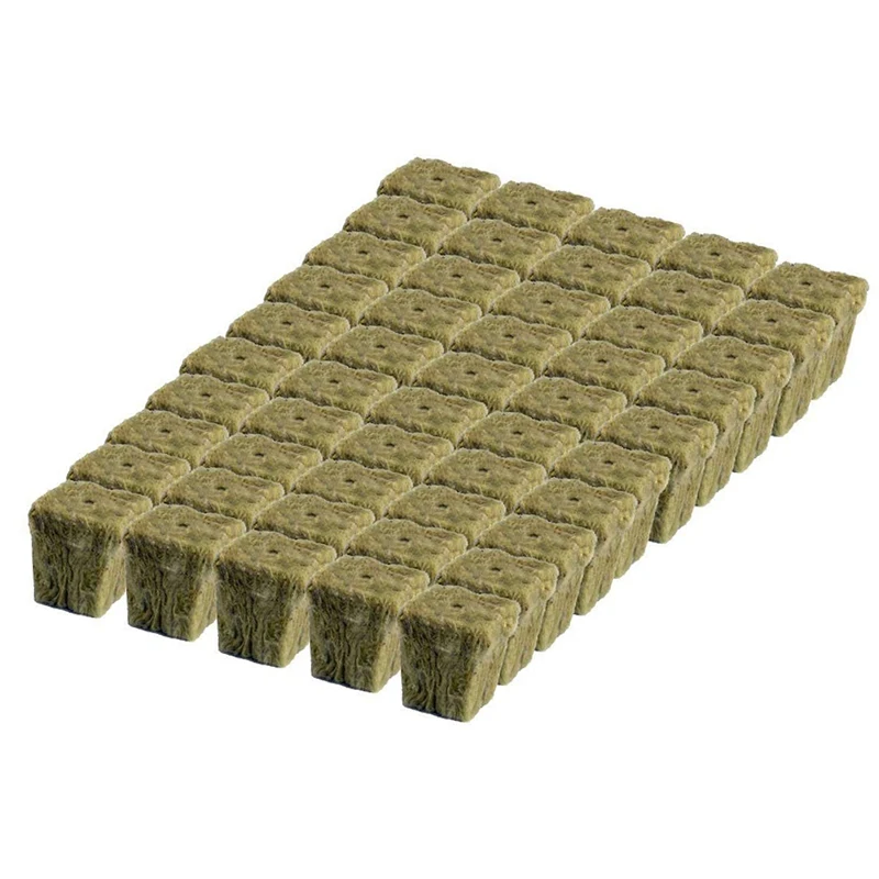 

Grodan One Hole 36mm Starter Plugs Cubes Rockwool Hydroponic Grow Media Propagation Cloning Rockwool Cubes Stonewool Bonsai