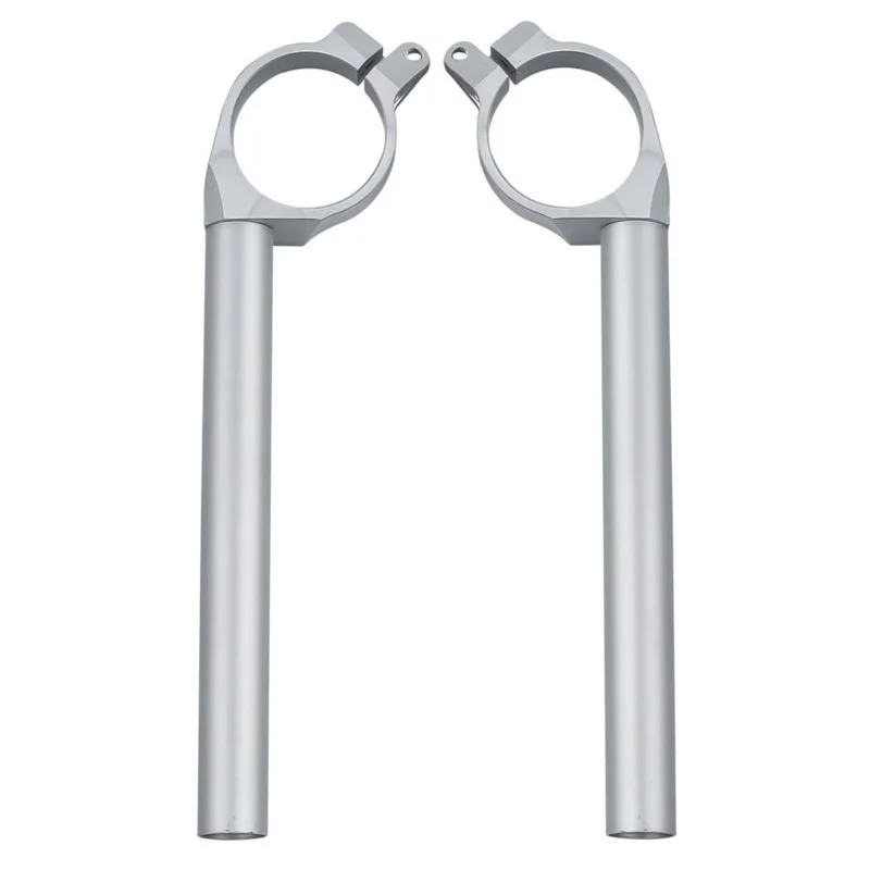 

A Pair Silver Clip On Handle Bar For YAMAHA YZF R6 2006-2016 07 08 09 Brand New