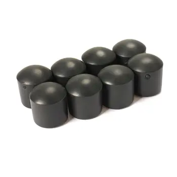 

8pcs FASTER 5/8 Inch Black Foosball Soccer Football Table Rod Lid End Cap FK88