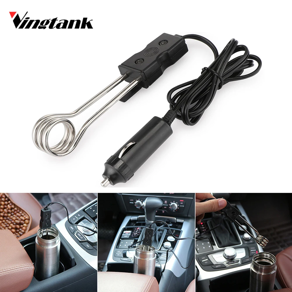 Vingtank Car Immersion Drink Heater by Cigarette Lighter Adapter Style