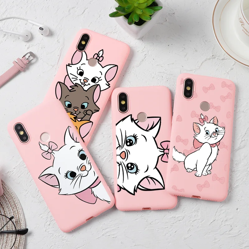 Силиконовые чехлы Marie Cat для Xiaomi mi 8 Lite A2 A1 5X6X9 SE для Red mi K20 4A 5 Plus 6A 7 Note 4X 5A 6 7 Pro S2 Мягкий ТПУ чехол