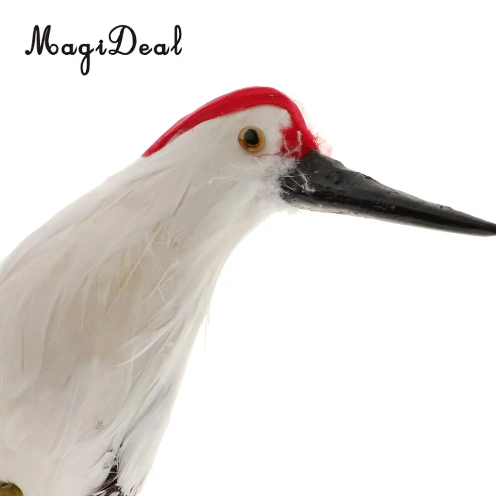Realistic Artificial Animal Feather Garden Figure Woodpecker Bird Model Home Park Garden Tree Ornament Decor