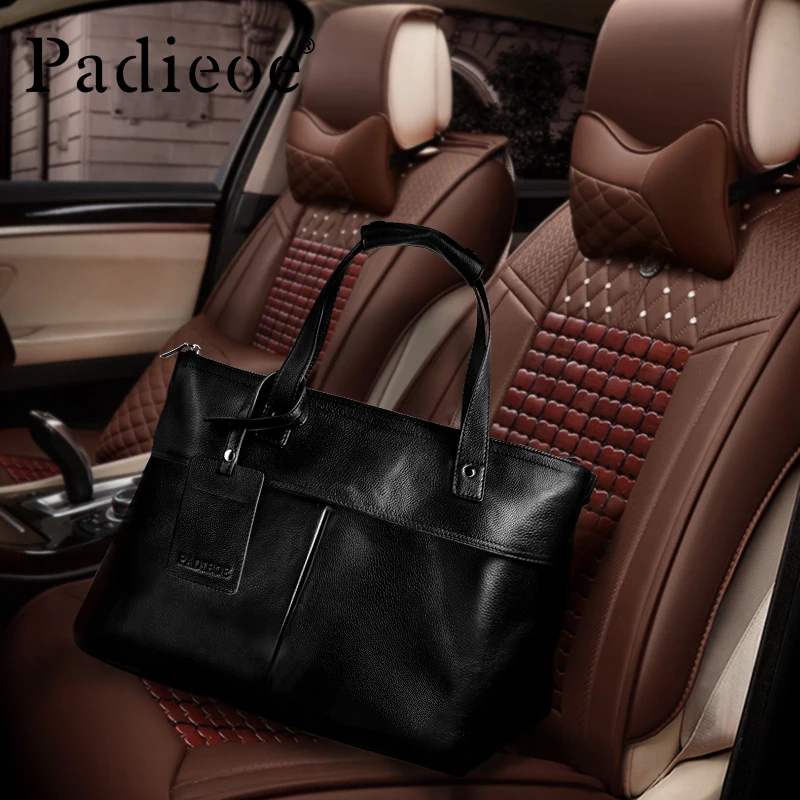 Мужская сумка Padieoe дизайнерский мужской портфель из натуральной кожи 1" портфель для ноутбука роскошная мужская сумка через плечо