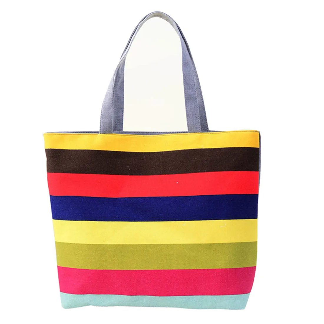 OCARDIAN New Fashion Summer Canvas Women Beach Bags Color Printing lady Girls Handbags Shoulder Casual Bolsa Shopping Bags 6