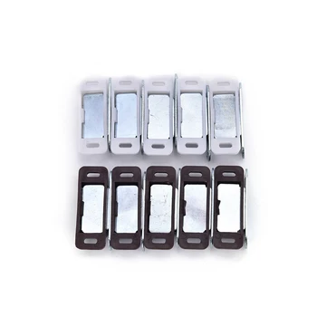 

5 Pcs Brown Cupboard Wardrobe Cabinet Latch Catch Small Magnetic Door Catches Black Brown