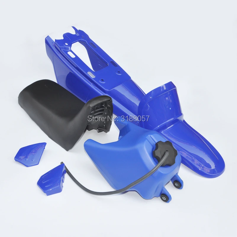 Yamaha PW50 PY50 PW 50 blue Plastic Fender Body Seat Gas Tank Kit