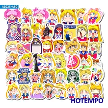 50pcs Anime Pretty Soldier Sailor Moon Stickers for DIY Mobile Phone Laptop Luggage Suitcase Guitar Skateboard Decal Stickers 50pcs Anime Pretty Soldier Sailor Moon Stickers for DIY Mobile Phone Laptop Luggage Suitcase Guitar Skateboard Decal Stickers