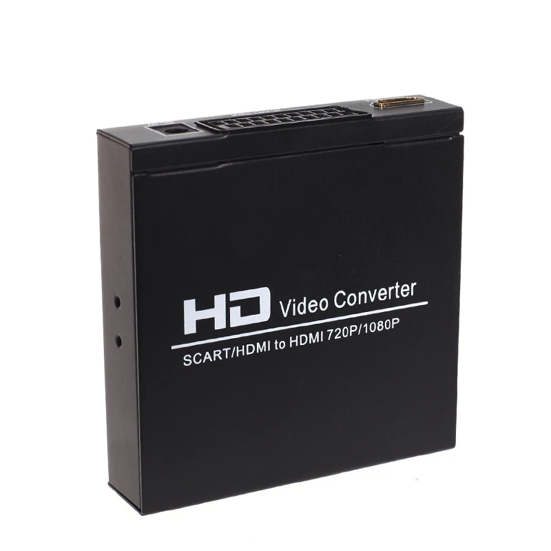 

HDMI TO HDMI SCART+HD Video Konverter AV Adapter Scart HDMI 720P/1080p Converter Audio Box For STB HDTV DVD EU Plug Convertor