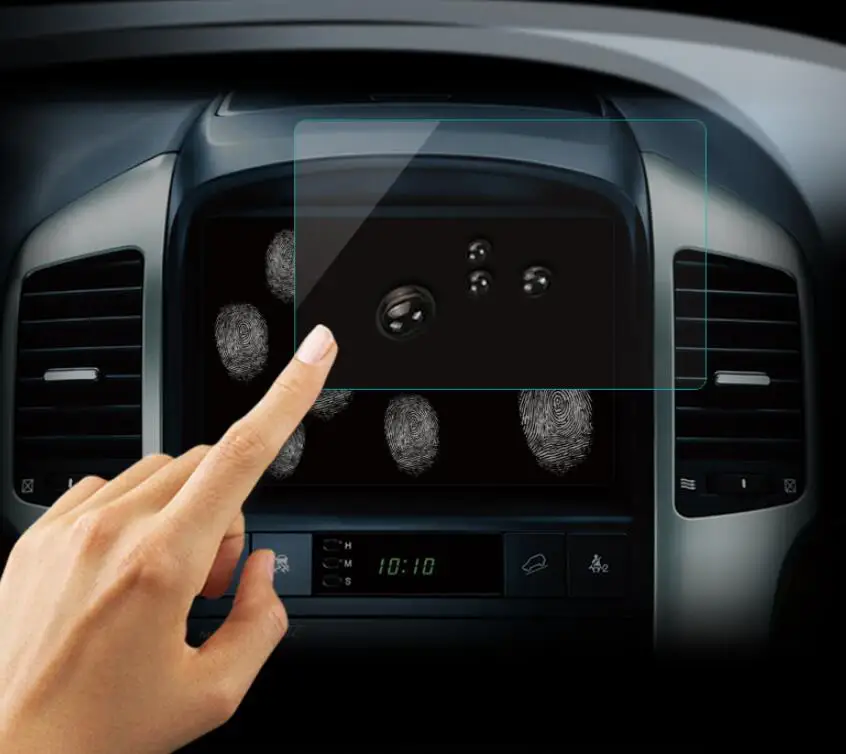 Car Tempered Glass Screen Protective Film Sticker Radio DVD GPS Stereo Multimedia For BMW For Audi