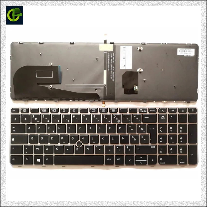 French Azerty Backlit keyboard for HP EliteBook 850 G3 850 G4 755 G3
