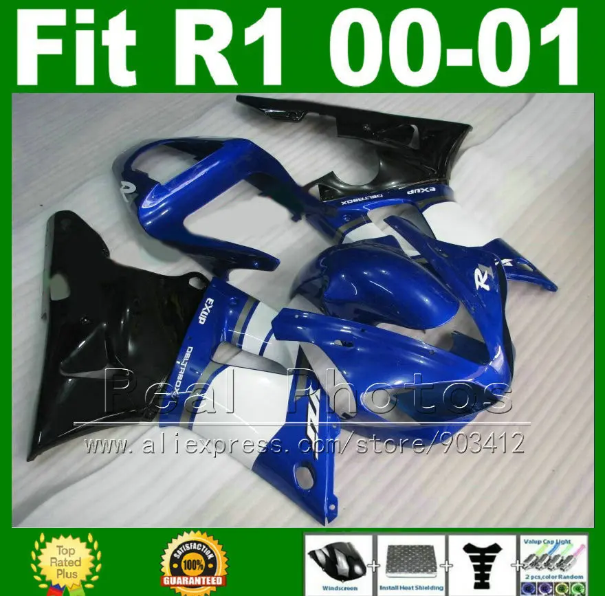 Дешевые обтекатели подходящие для YAMAHA YZF R1 2000 2001 высококачественный
