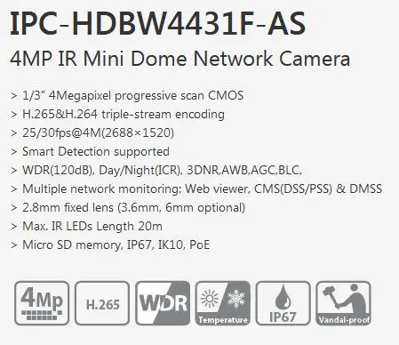IPC-HDBW4431F-AS Features