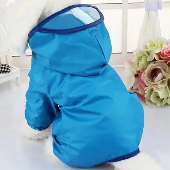 

Waterproof Dog Rainwear Teddy rain coat pet clothes for small dogs Poncho Puppy Dog jumpsuit Clothing Spring Summer Raincoat