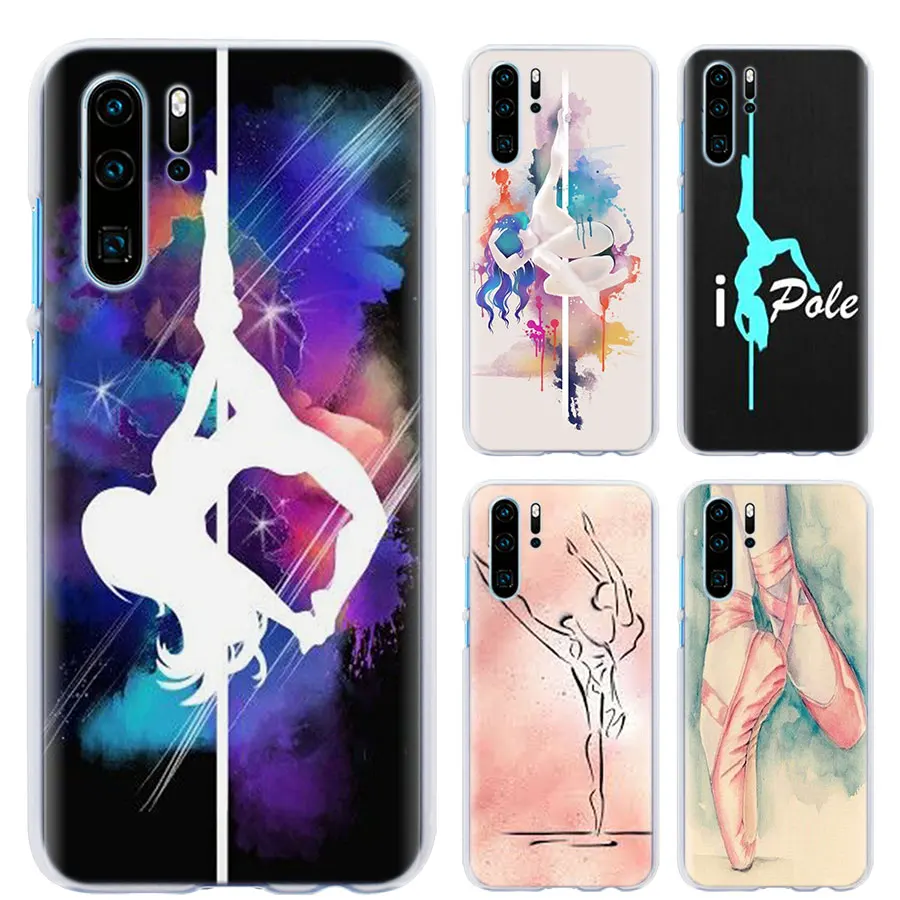 

Pole dance girl dancing Fitness phone Case for Huawei P30 P30 Pro P9 P10 P20 Lite P Smart Plus View 20 Hard PC Back case Coque