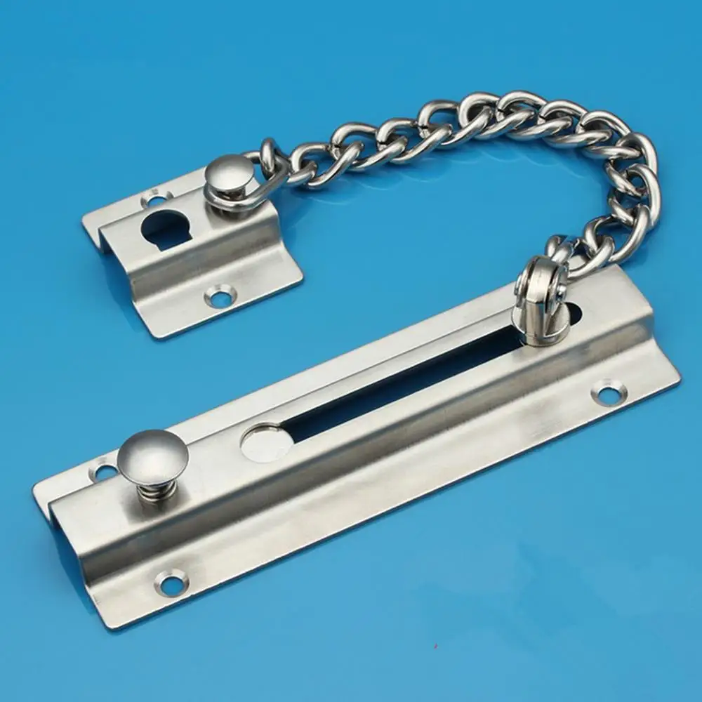 

Stainless steel door latch anti-theft chain door buckle thickening bolt lock hotel hotel chain chain buckle door chain lock chai