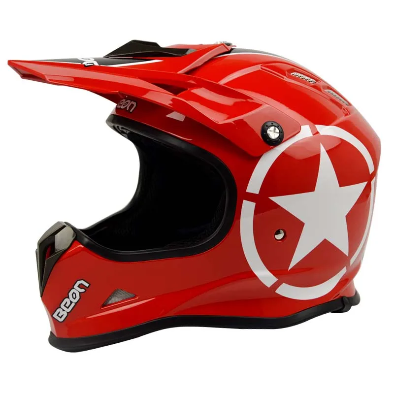 BEON moto cross шлемы для квадроциклов внедорожные гонки Dirt bike MTB DH шлемы moto rcycle moto s Casque Casco para moto cicleta Capacete - Цвет: 1