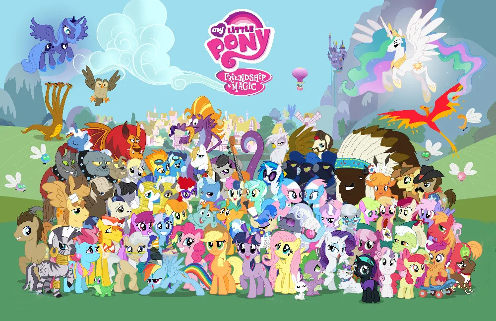

SHENGYONGBAO Vinyl Custom Photography Backdrops Prop My little Pony Theme Photo Studio Background H18509-33
