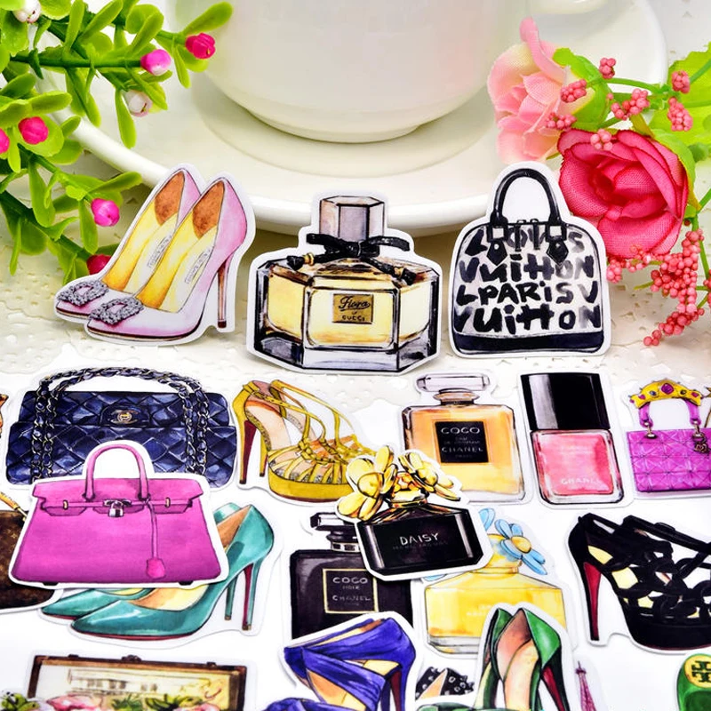 

35pcs Exquisite Self-made Perfume and luxury stickers scrapbooking stationery cute naklejki autocollant bullet journal adesivo