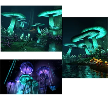 

Full square/round resin drill Glow Magic Mushroom Fantasy Dark Forest DIY Diamond Painting Cross Stitch Embroidery Rhinestone