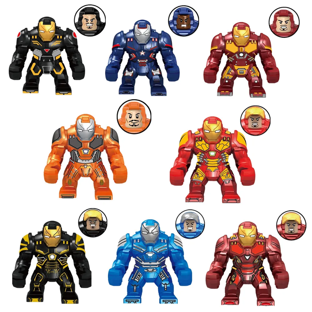 

2019 Marvel Avengers Endgame Super Heroes Iron Man Mark 50 41 42 Figures Building Blocks Bricks Education Toys For Children Gift