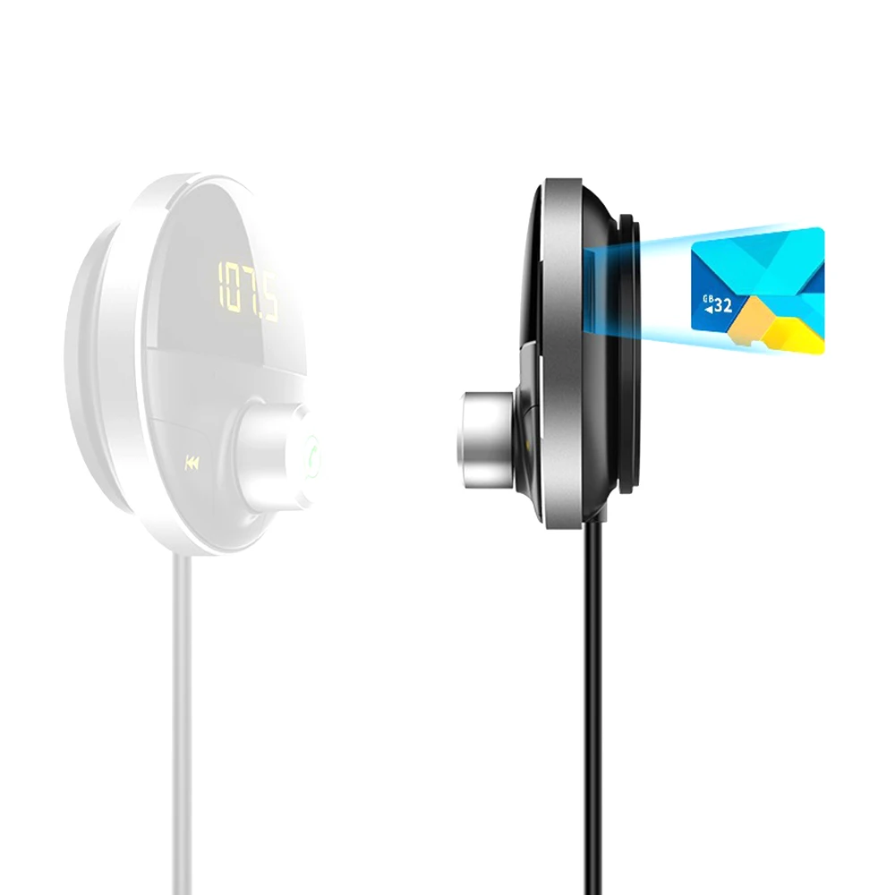 Bluetooth AUX Handsfree Car Kit 3.5mm Jack Audio MP3 Player Wireless FM Transmitter Auto SpeakerPhone Car kit USB Adapter DY252