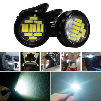 

2PCS Eagle Eye LED Light 12SMD 4014 23MM Car DRL Daytime Running Flasher Light Motorcycle Screw Lamp Backup Parking Signal Light