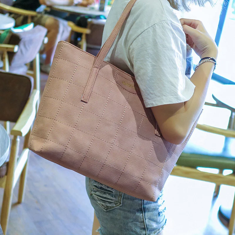 

2017 New Arrival Luxury Famous Brands Designer Women Handbag High Quality PU Leather Large Casual Totes Top-Handle Shoulder Bags