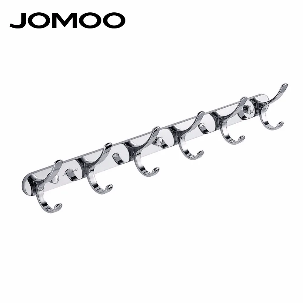 

JOMOO Robe Hook Wall Hooks Nail Coat Hook Zinc Chrome Kitchen Key Holder Wall Mounted Clothes Hat Hooks Bathroom Accessories