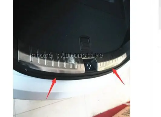 

Stainless Steel Inside Rear Bumper Sill Protector For Hyundai Santa Fe IX45 2013 2014 2015 2016 for HYUNDAI SANTA FE SPORT IX4