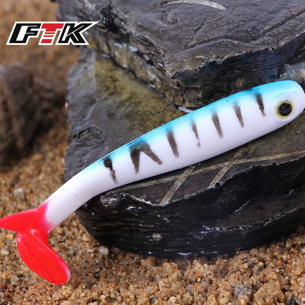  Fishing Lure Soft Fishing Lure 4/5PCS 8cm/10cm Bass Fishing Bait Grub Swim Bait Paddle Tail Lure Wo