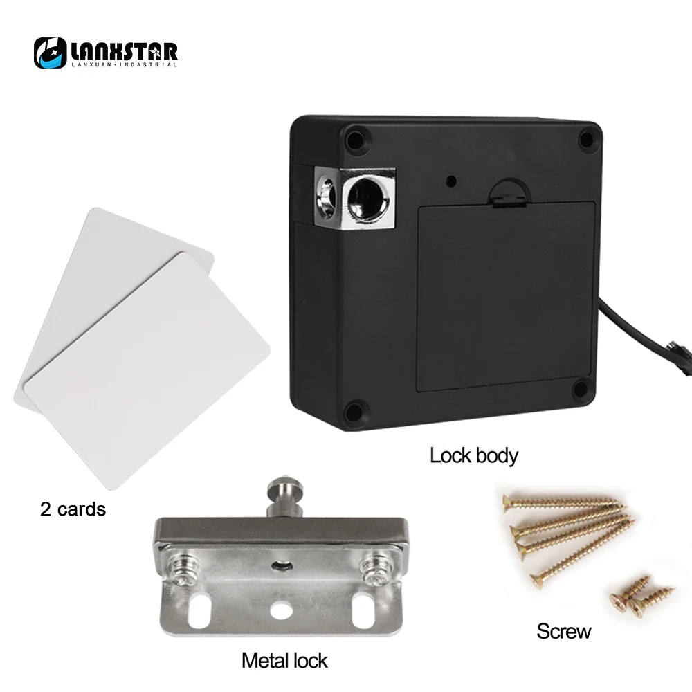 

RFID M1 Card Baby Safe Invisible Locker Drawer Locks Smart Card Black Electronic Hidden Smart Lock Intelligent Cabinet Lock