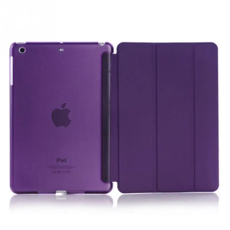 

GOOYIYO - 2018 New For iPad Mini 123 Original PU Leather Case Matte Back Protect Shell Trifold Stand Ultra Slim Smart Cover
