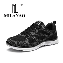 2016 MILANAO New Summer Sports Flyknit Racer Running Shoes For Men Women Breathable Men sAthletic Sneakers