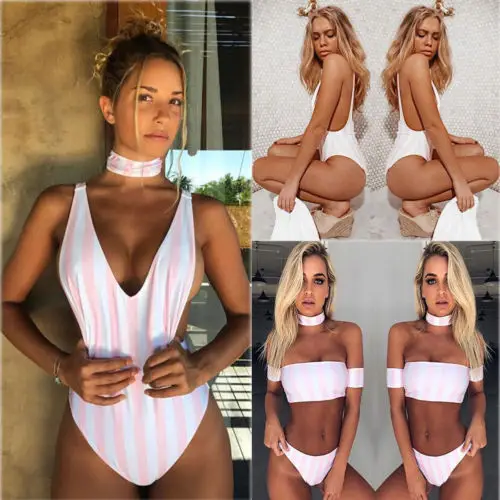 

Sexy Women Push-up Padded Bra Swimsuit Bandage Triangle Swimwear Bikini Set