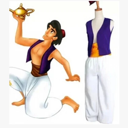 

Prince Aladdin S-XXL Adult Aladdin Lamp Costume Halloween Anime Cosplay Fancy Dress Adam prince Costumes