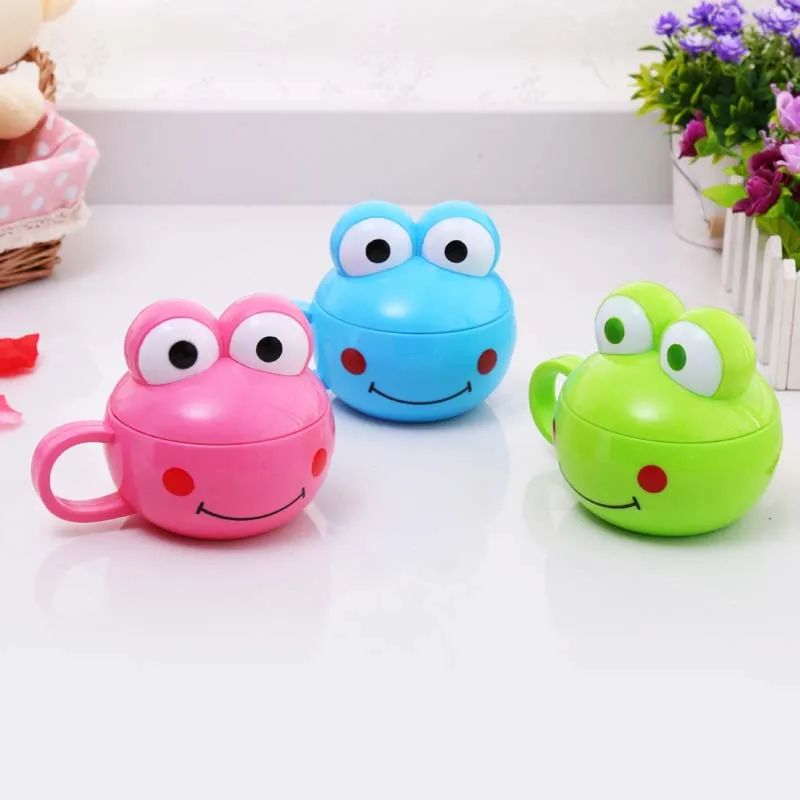 

240ml Creative Animal Cartoon Bear Monkey Frog Cup Children Kids Portable ABS Retractable Cup Outdoor Travel Mug Hot