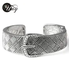 2014 nuevo popular de moda correa de la aleación shape designer simple cuff bangle bijoux venta al por mayor