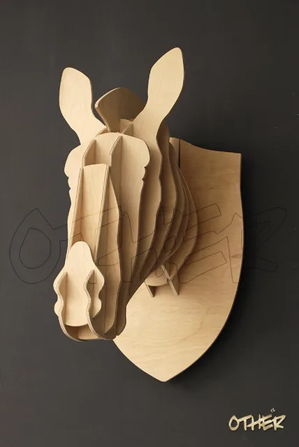 60D Woodcraft Patterns Puzzle DIY Wooden Animal Furnishing Deer Head Unique Woodcraft Patterns 60D Woodcraft Patterns Puzzle DIY Wooden Animal Furnishing Deer Head Unique Woodcraft Patterns
