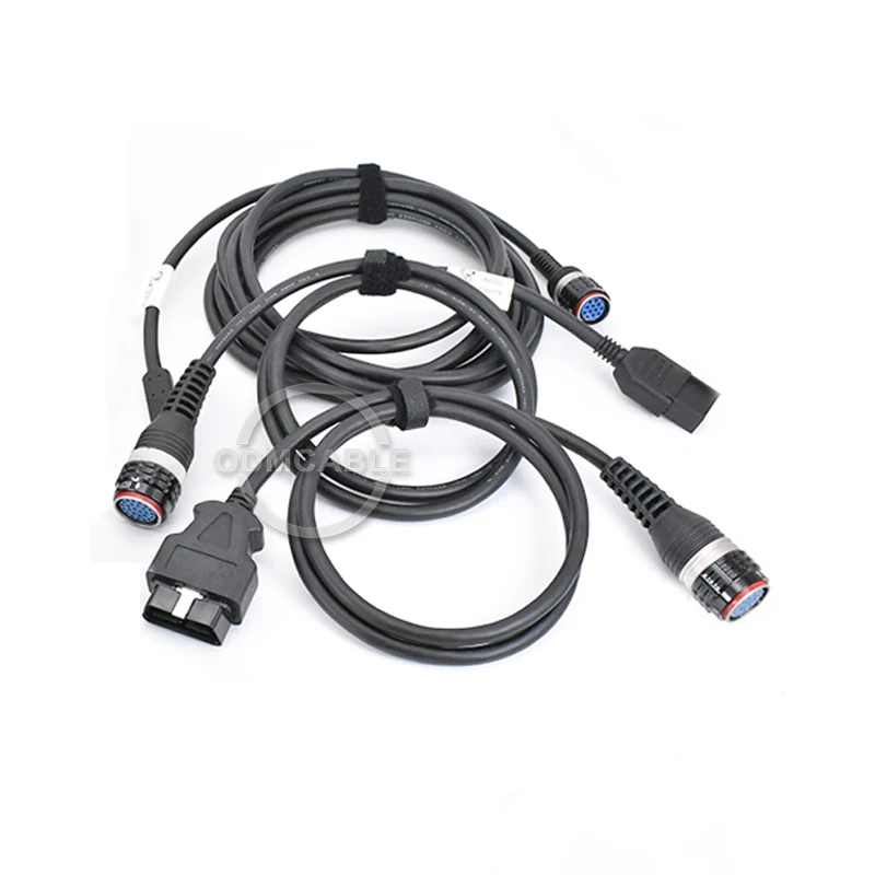 

OBDII 16 pin vocom II diagnostic cable with USB auto diagnostic cable +FCI 8 pin contact cable for volvo vocom diagnostic tool