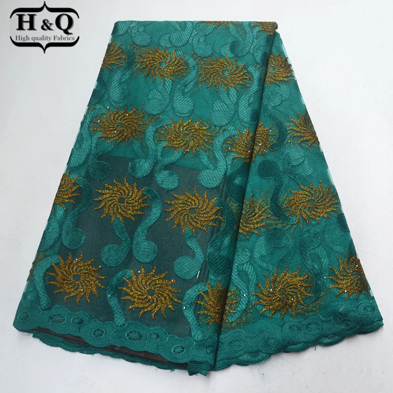 

2019 Nigerian style French Tulle Lace Fabric African Mesh Lace With Stones High quality 5 Yards/Piece For Dress women,Clothing
