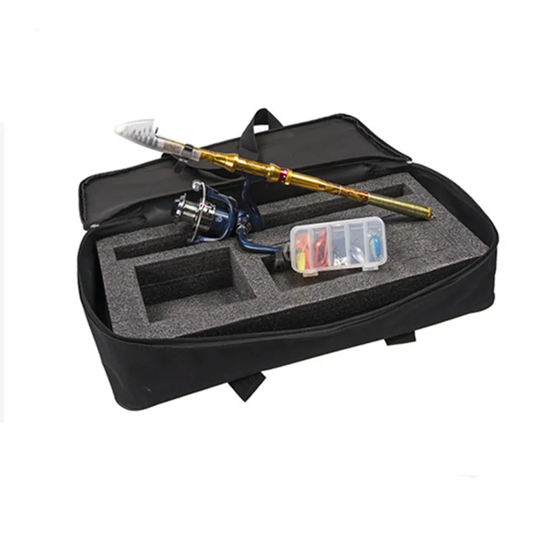 البسيطة ألياف الكربون تلسكوبي البحر الصيد قضيب مجموعة كيت 2.1 M 2.4 M 2.7 M 3.0 M قصبة الصيد بكرة كومبو مع قصبة صيد خشبية بكرة حقيبة إغراء