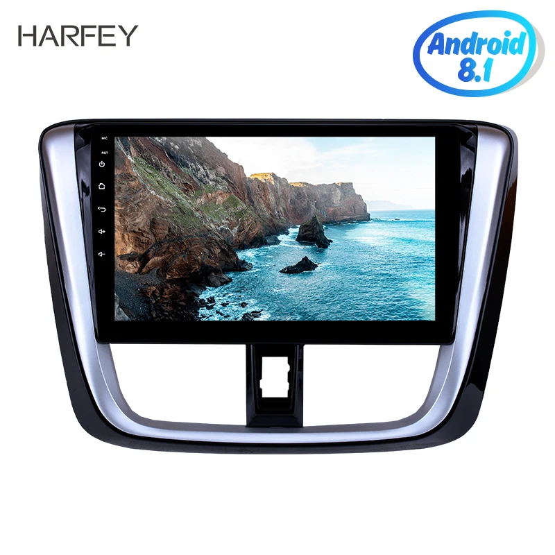 Автомагнитола Harfey 2Din с четырехъядерным процессором 10 1 Android 9 Wi Fi GPS мультимедийным