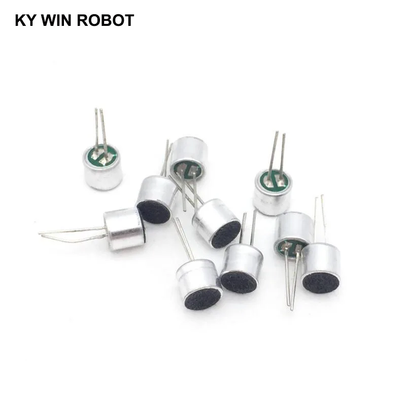 10 шт./лот 6x5 мм 6050 микрофон Electret с 2 контактным захватом|Акустические компоненты| |