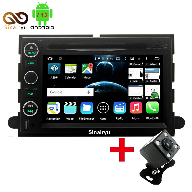 64 Bit CPU 2GB RAM Android 7 1 Car GPS DVD Head Unit For Ford F150