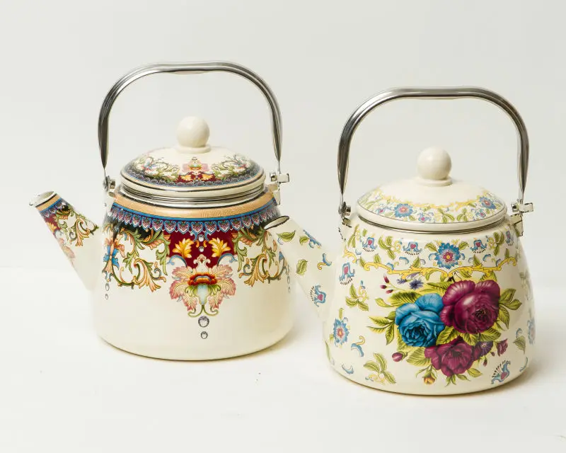 enamel tea kettle 3.3 liter manufactory direct selling,gas and