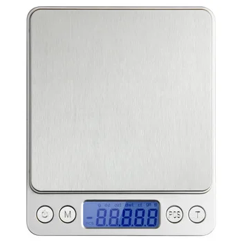 

Electronic Mini Digital Kitchen Scale Stainless Steel PrecisionDigital Jewelry Scale Balance Weight Gold Scale Grams(500gx0.01g)