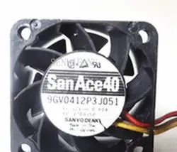 Для sanyo denki 9GV0412P3J051 DC 12V 0.60A 40x40x28 мм 4-провод Сервер охлаждающий вентилятор