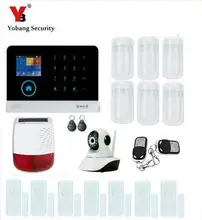YobangSecurity WiFi GSM GPRS RFID Wireless Home Business Office Burglar Security Alarm System Solar Power Siren Video IP Camera