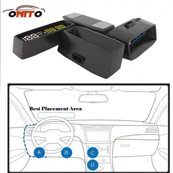 4f автомобиля OBD2 II ручной переключатель HUD превышения скорости Предупреждение лобовое стекло сигнализации проектор Системы Head Up Дисплей