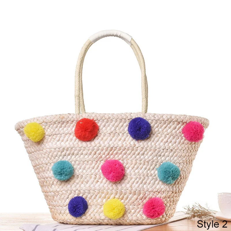 1 Feminina Borse 2019 Tote Borsa Spiaggia Mano Donne style Delle In Style Spalla Da Bolsa Rattan Di Fatti A Shopper 2 Carchi Paglia Estate wHd61Twq